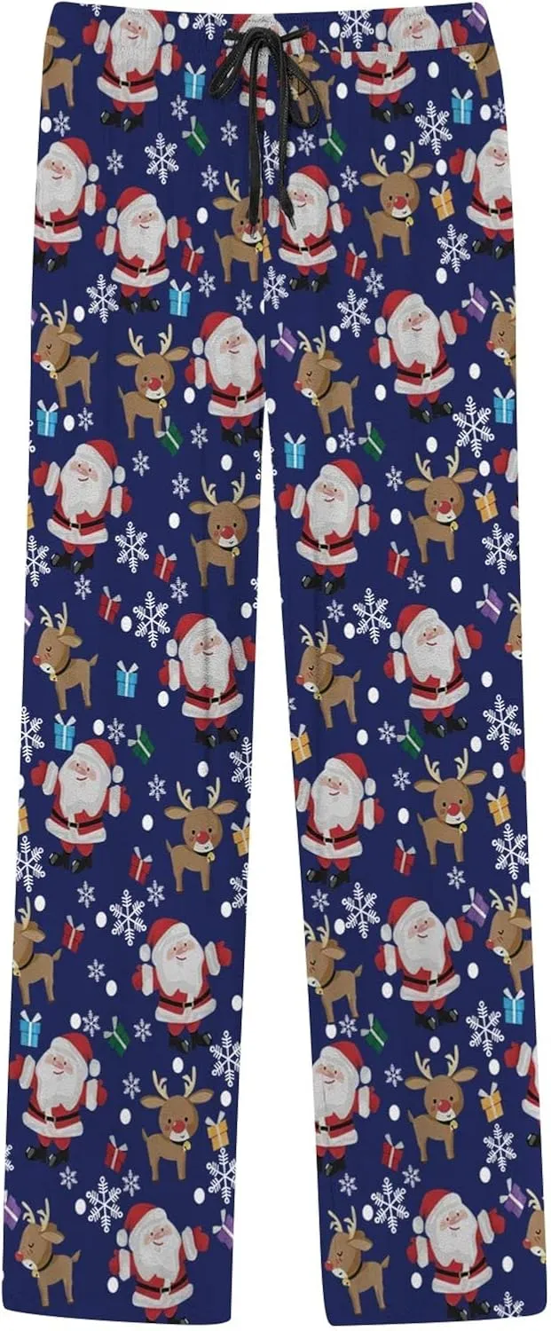 Christmas Pj Pants Pants with Drawstring and Pockets Mens Lounge Pants Pajama Pants for Men Pajama Pants for Mens