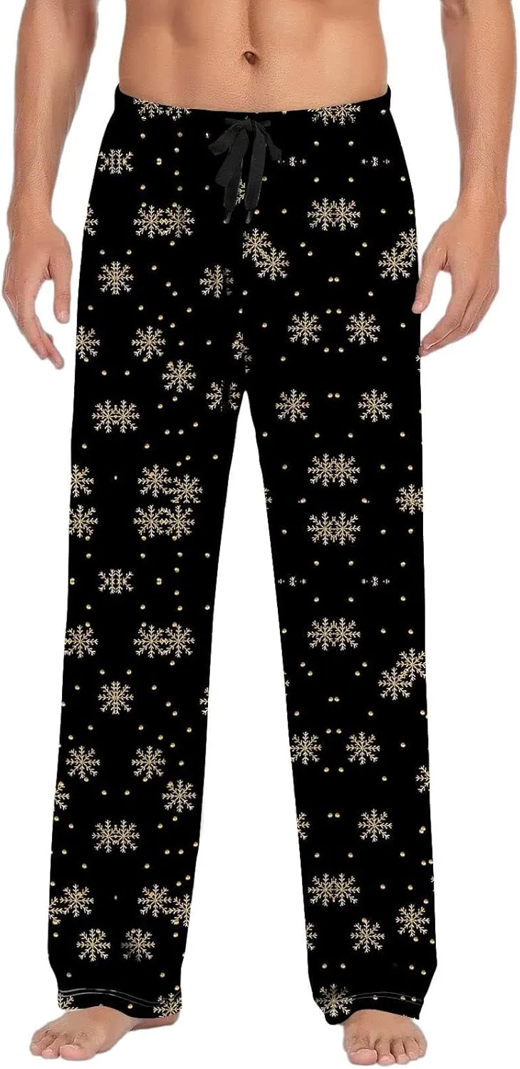 Christmas Pj Pants Pants with Drawstring and Pockets Mens Lounge Pants Pajama Pants for Men Pajama Pants for Mens