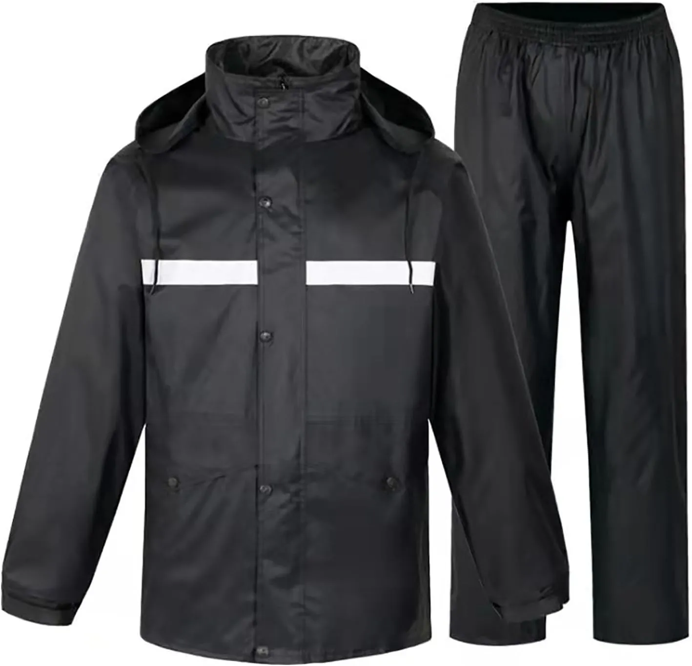 HGps8w Rain Suits for Women Classic Rain Gear Waterproof Rain Coats Hooded Rainwear Fishing Rain Jacket and Rain Pants Set