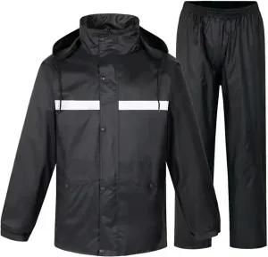 HGps8w Rain Suits for Women Classic Rain Gear Waterproof Rain Coats Hooded Rainwear Fishing Rain Jacket and Rain Pants Set