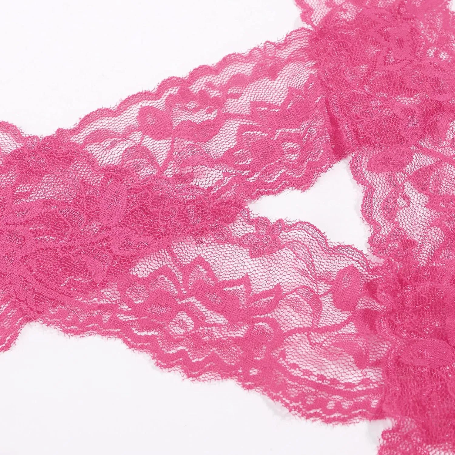 Sexy Lingerie Set For Women Straight Shoulder Bra And Panty Sets Ruffled Bowknot Lace Up See Through 2 Piece Underwear Sets