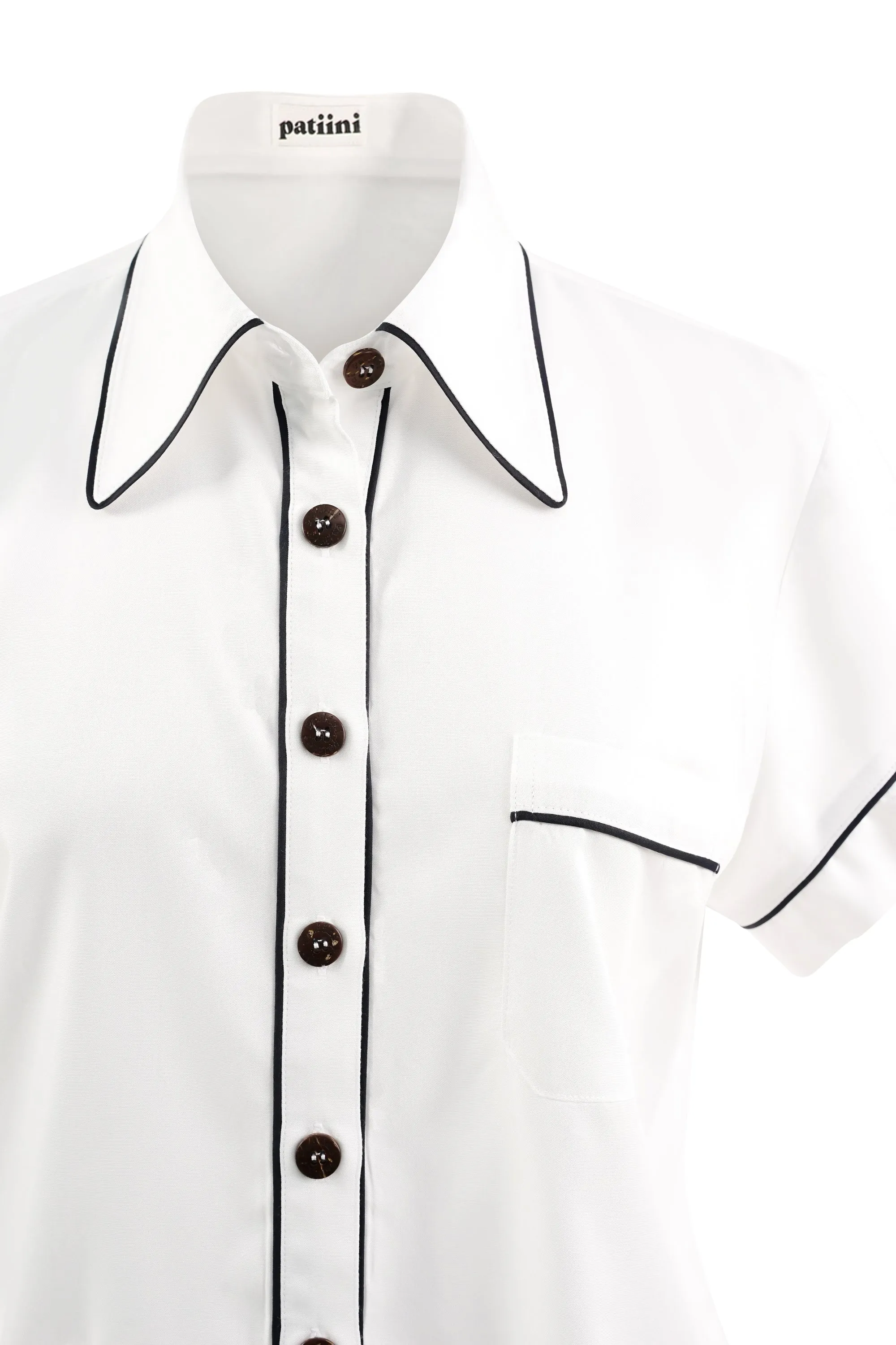 White Short Sleeve Set