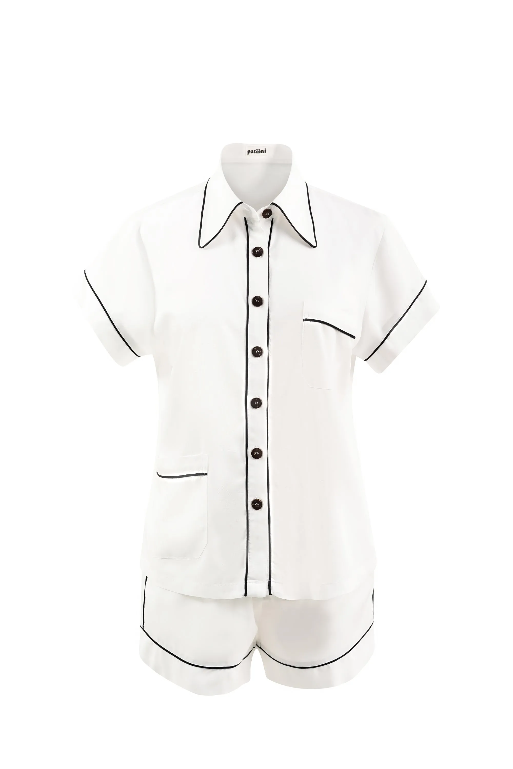 White Short Sleeve Set